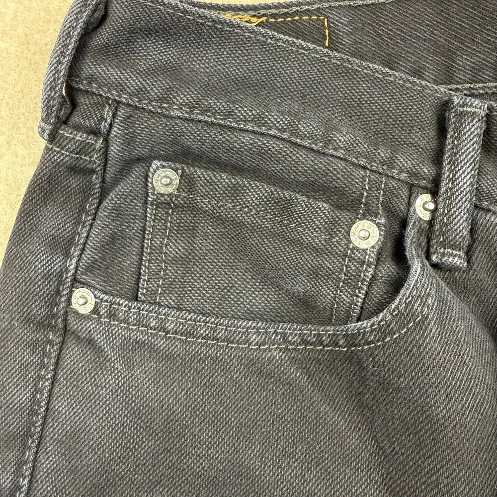 Levi’s 505 Men’s Jeans 32x34 Faded Black Denim‎ Mid Rise Straight Leg Dark Wash